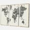 Designart - Madallions Map - Traditional Gallery-wrapped Canvas